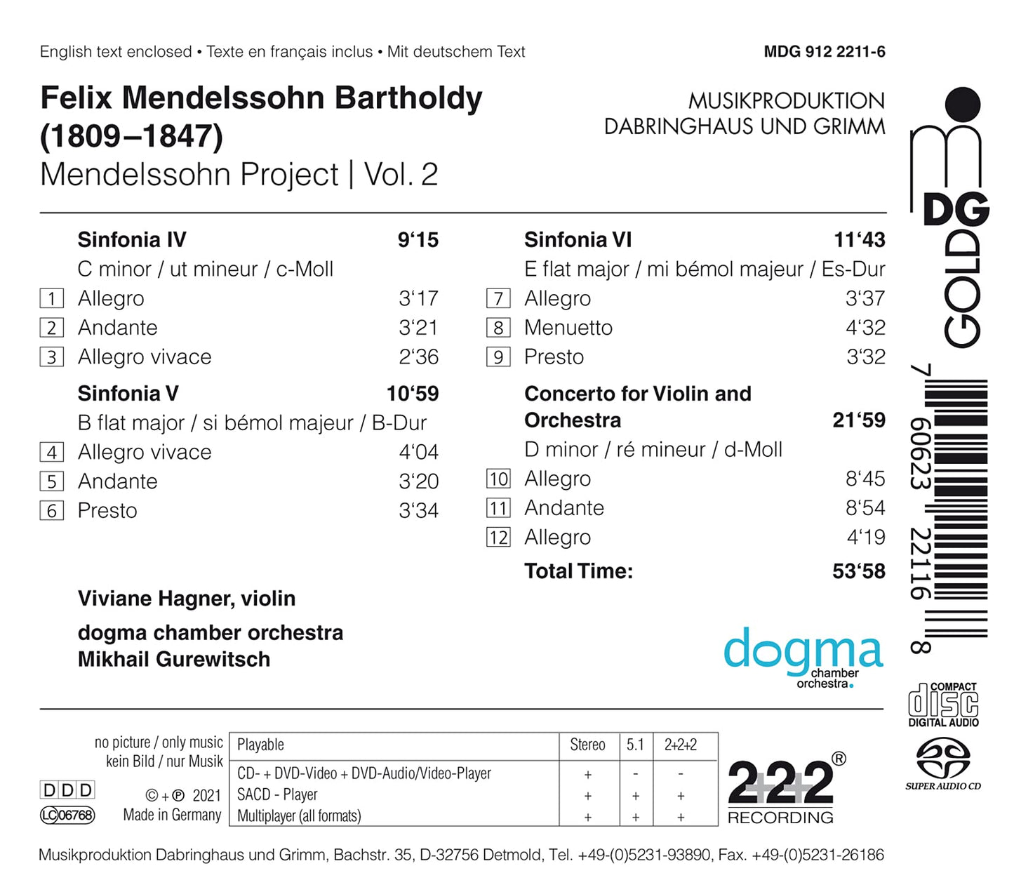 V2: MENDELSSOHN PROJECT