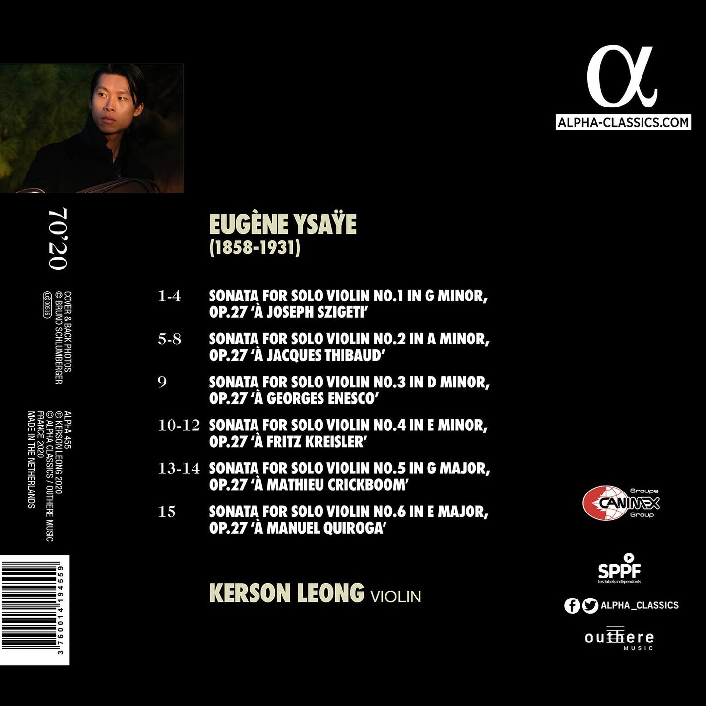 Ysaÿe: Six Sonatas for Solo Violin