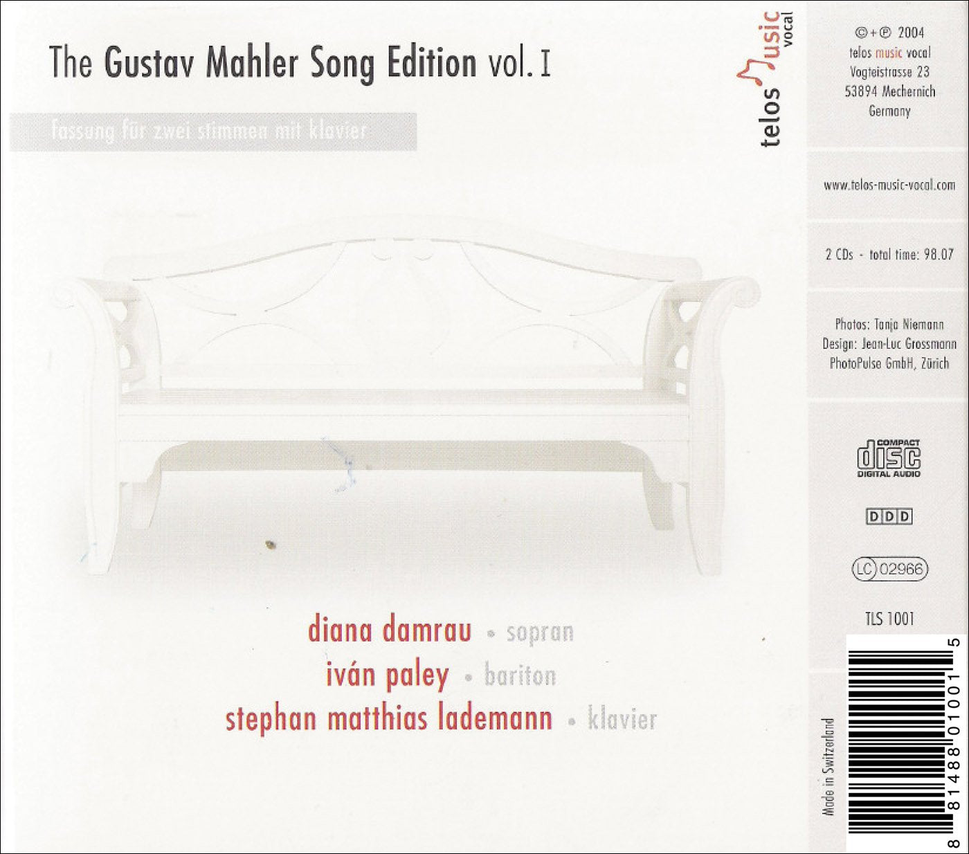 The Gustav Mahler Song Edition, Vol. 1