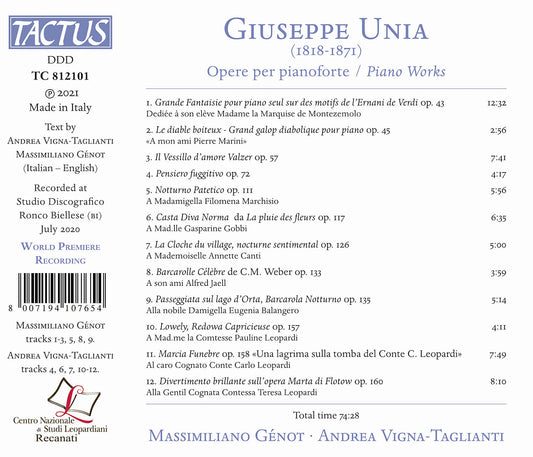 OPERE PER PIANOFORTE
