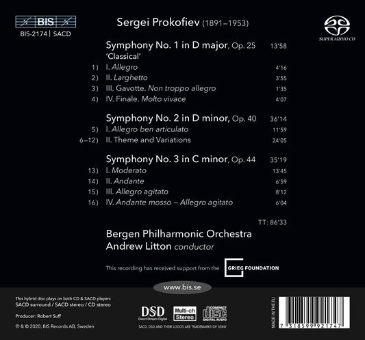 Prokofiev: Symphonies Nos. 1-3