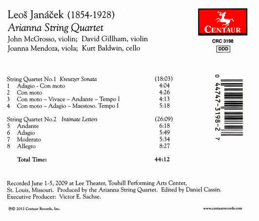 Janacek: String Quartets Nos. 1-2