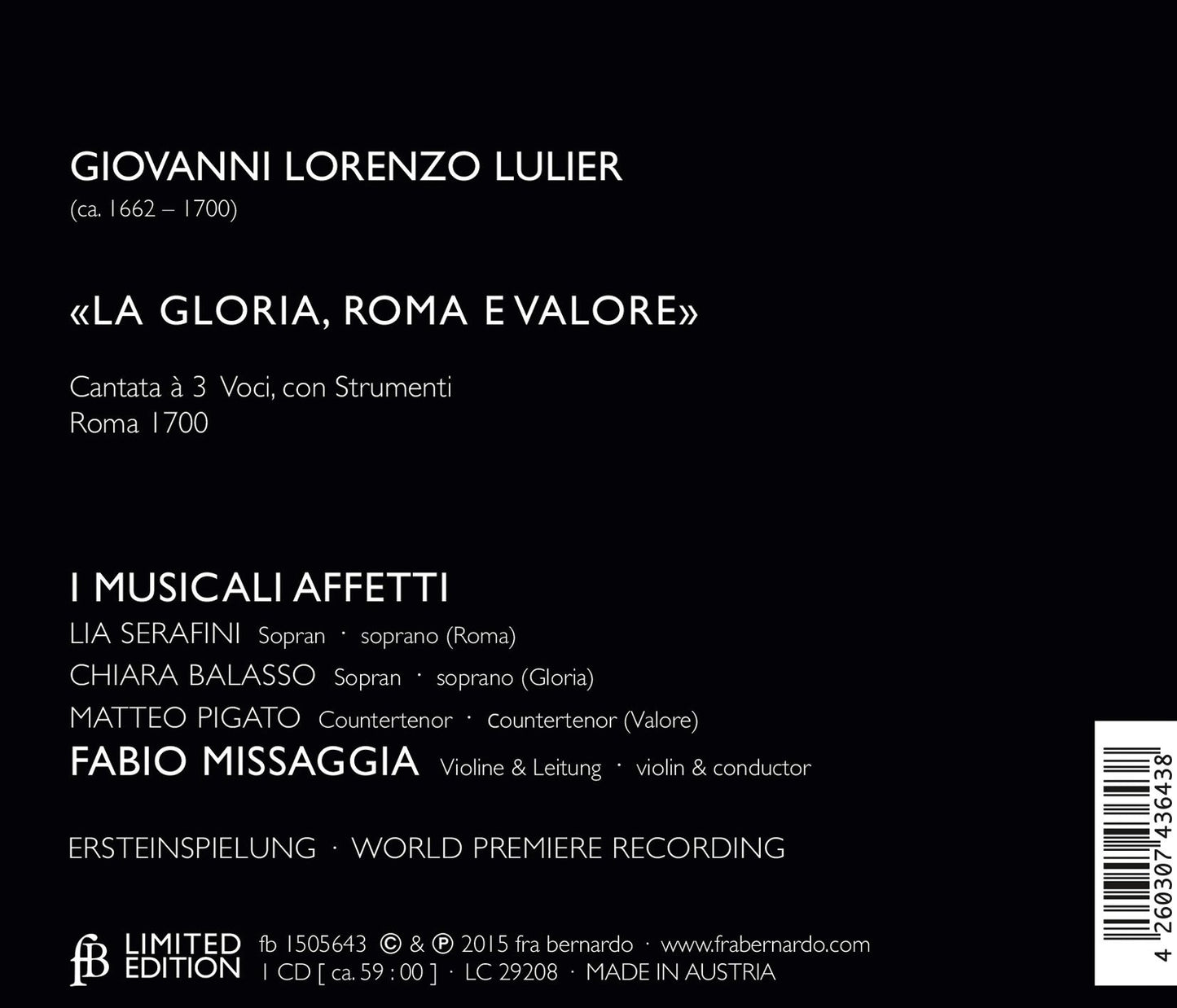 Lulier: La Gloria, Roma e Valore