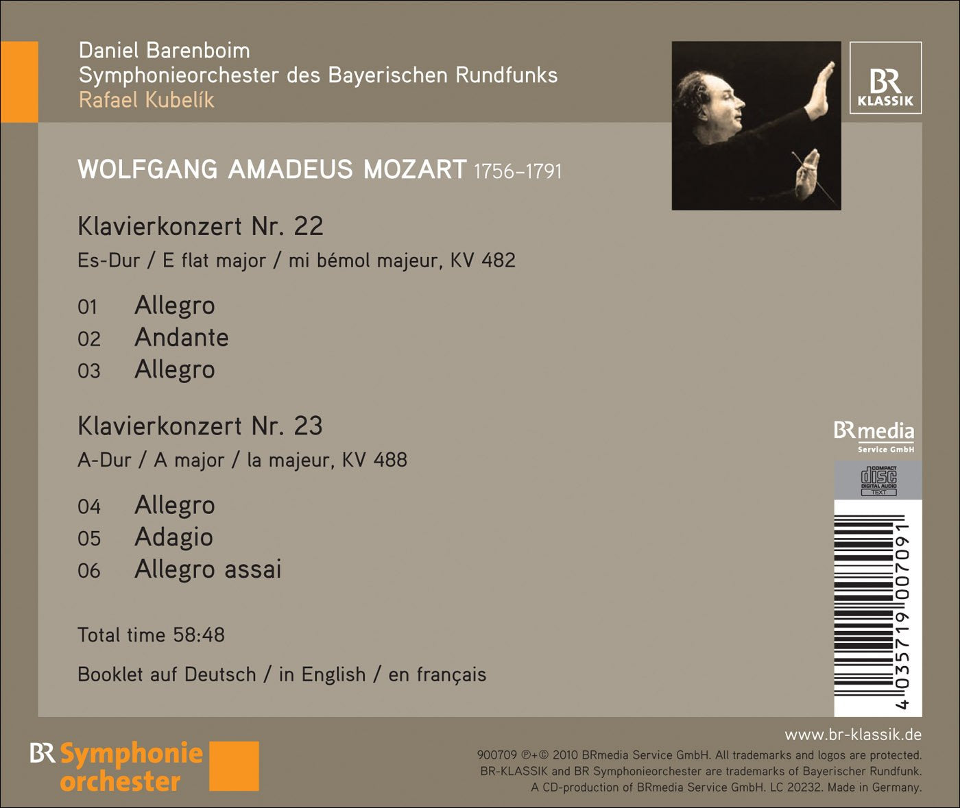 Mozart: Piano Concertos Nos. 22 & 23