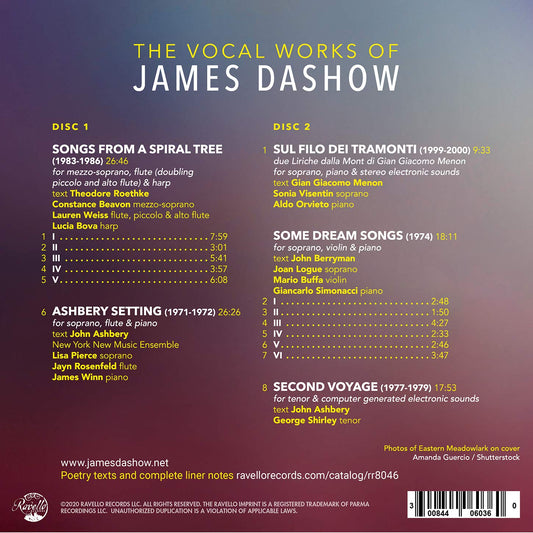 Dashow, J.: Songs from a Spiral Tree