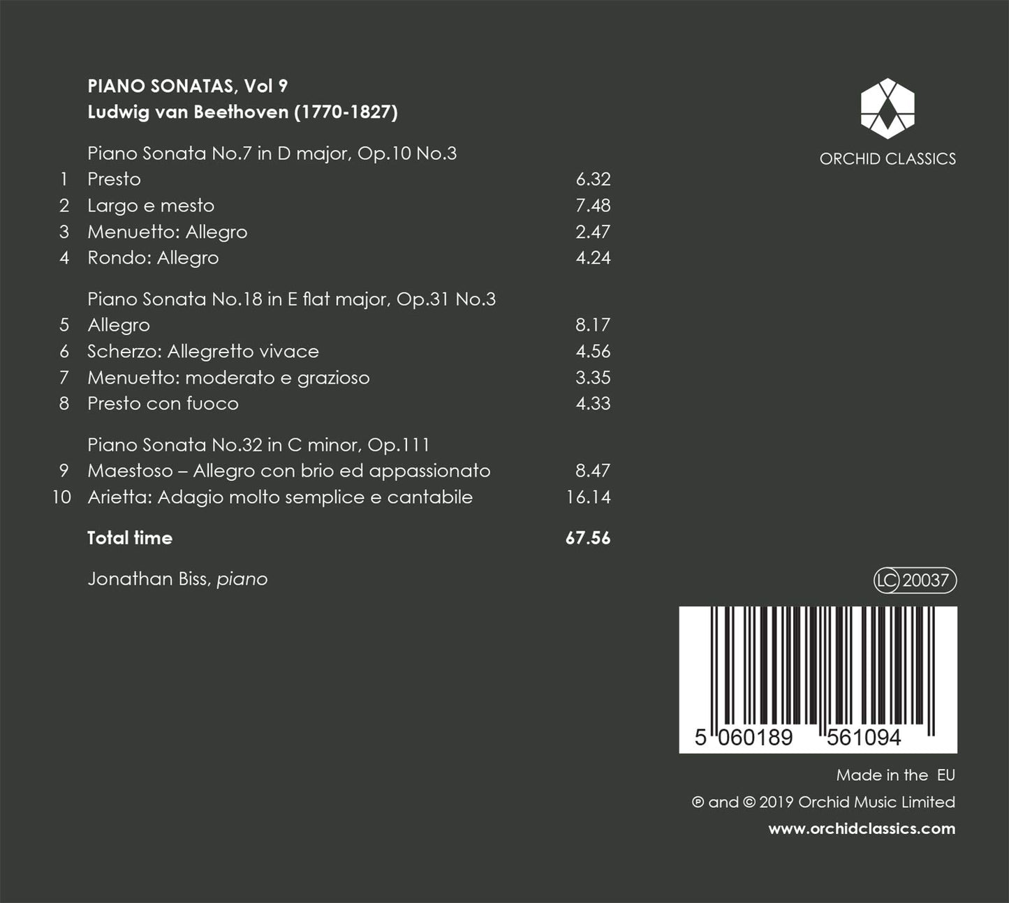 Beethoven: Piano Sonatas, Vol. 9