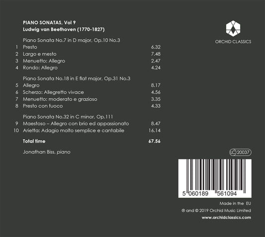Beethoven: Piano Sonatas, Vol. 9