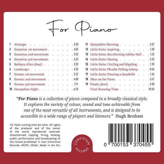 Benham: For Piano