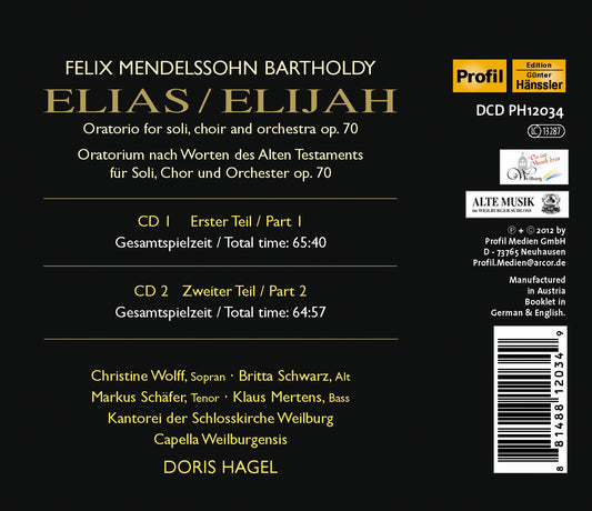 Mendelssohn: Elijah