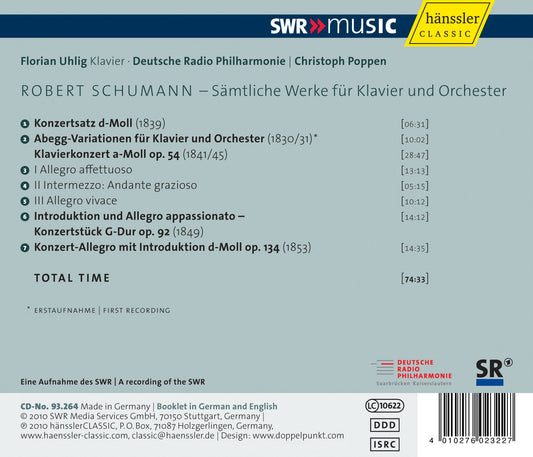 Schumann: Complete Works for Piano and Orchestra