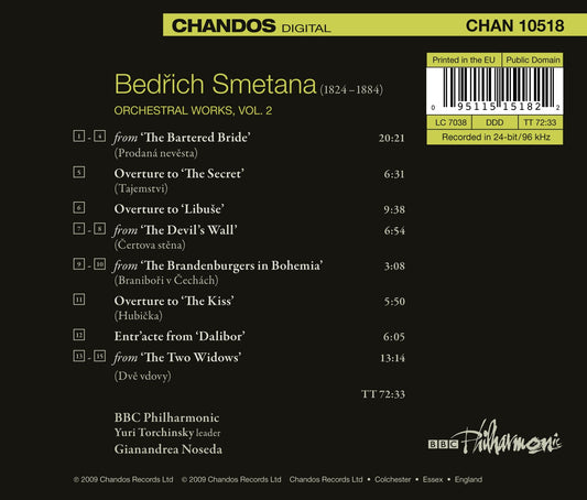 SMETANA, B.: Orchestral Music, Vol. 2 (BBC Philharmonic, Nos