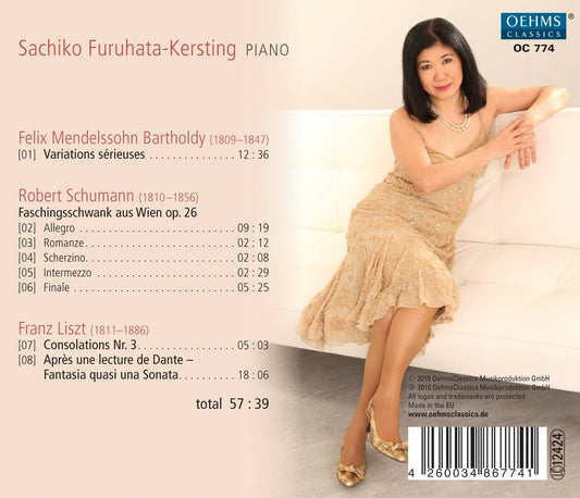 Sachiko Furuhata-Kersting plays Mendelssohn, Schumann, Liszt