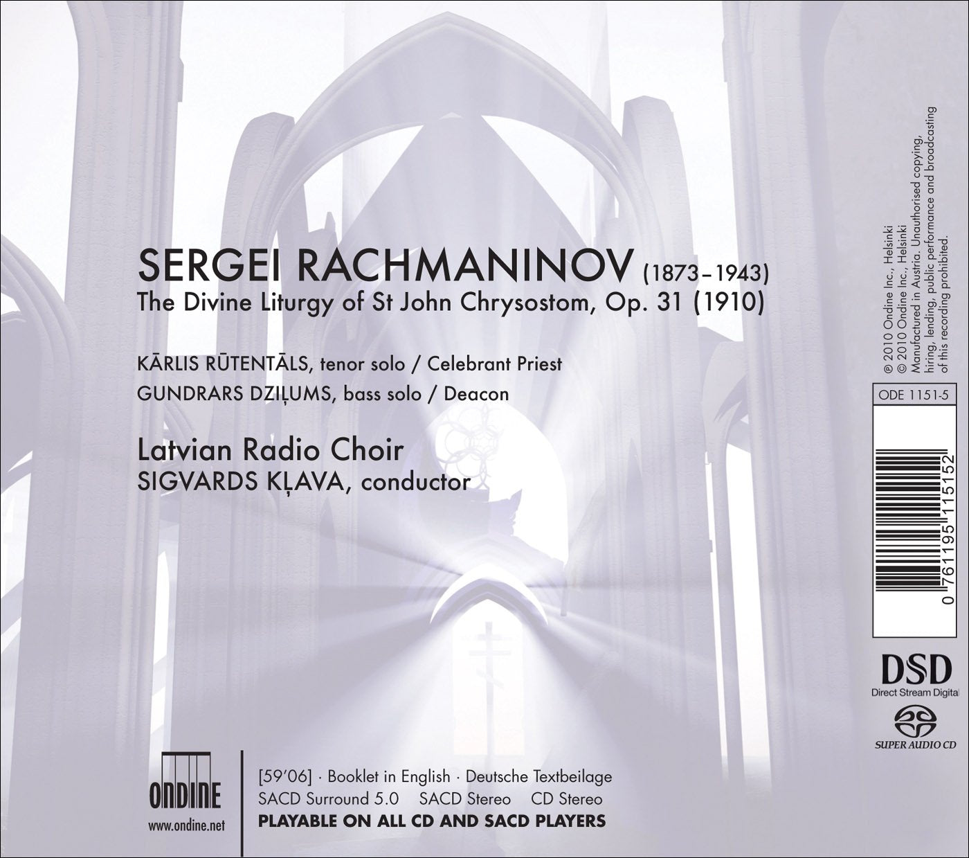 Rachmaninov: The Divine Liturgy of St. John Chrysostom