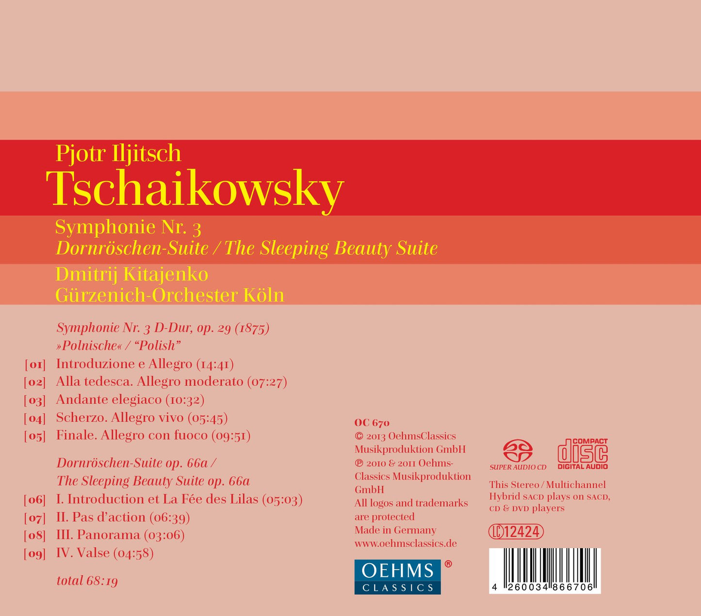 Tschaikowsky: Symphonie Nr. 3 - Dornröschen-Suite
