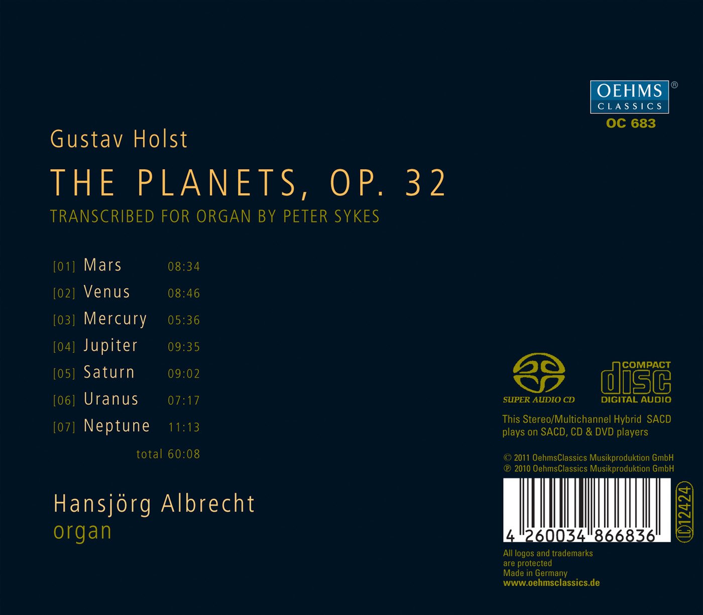 Holst: The Planets, Op. 32