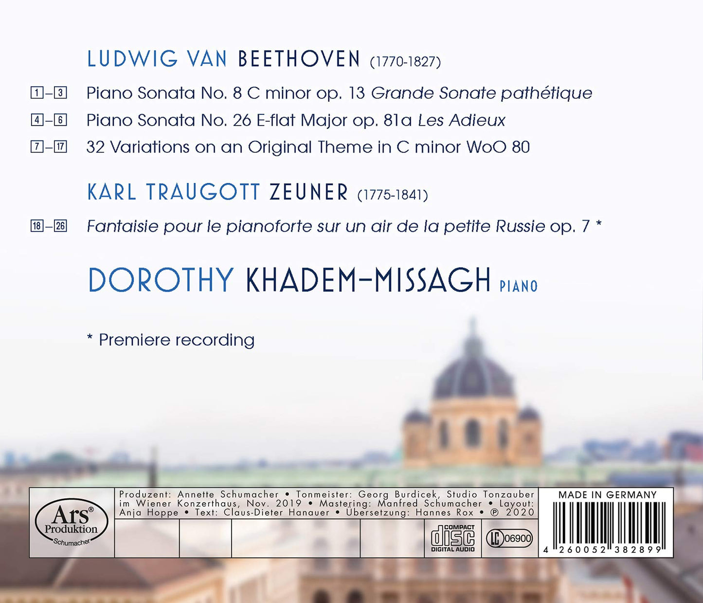 Beethoven & K.T. Zeuner: Piano Works