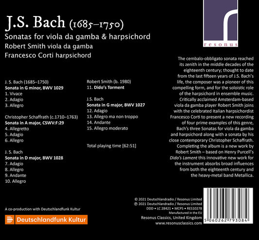 Bach: Sonatas for Viola da Gamba & Harpsichord