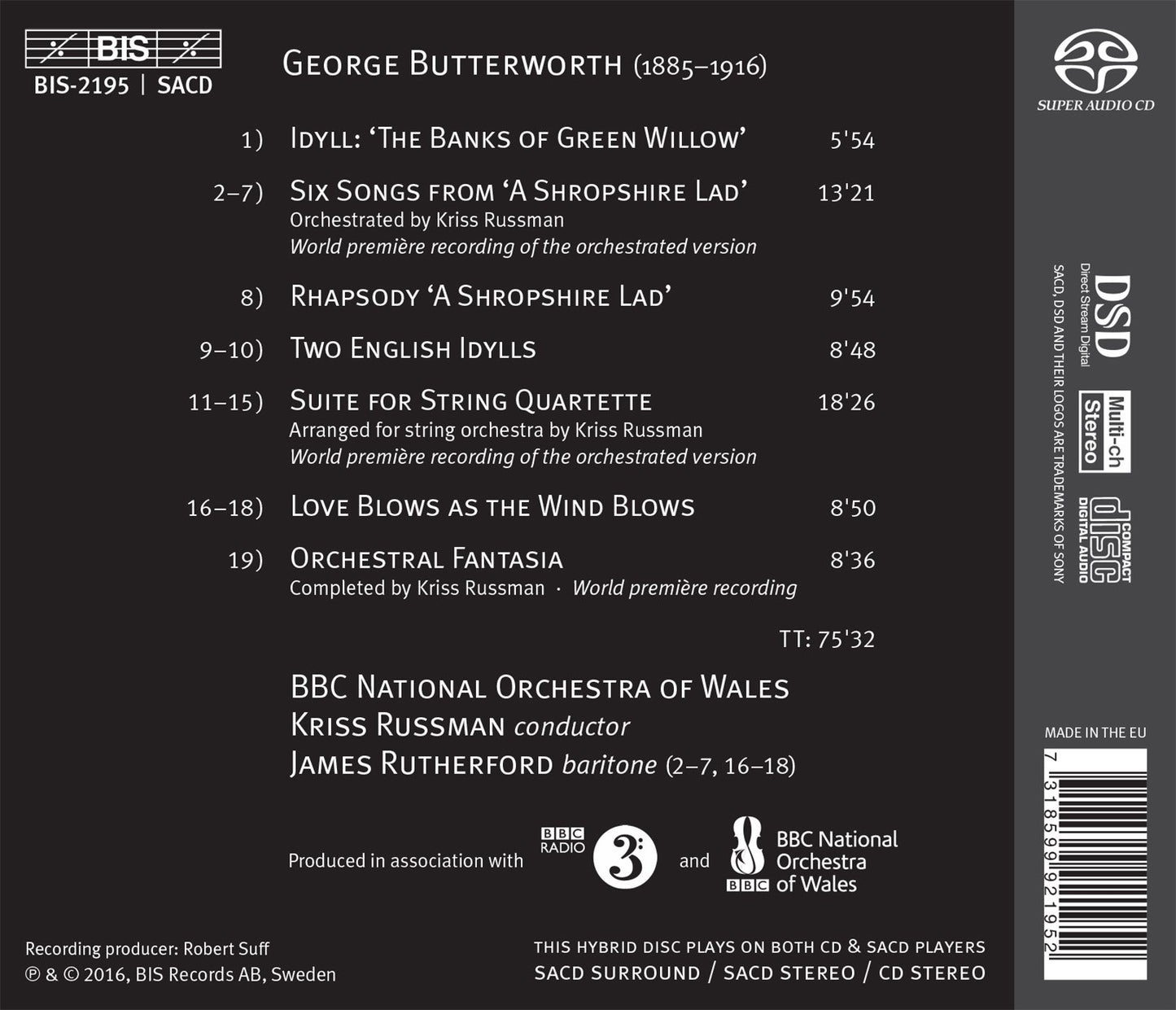 Butterworth: Orchestral Works & Works for Voice & Orchestra