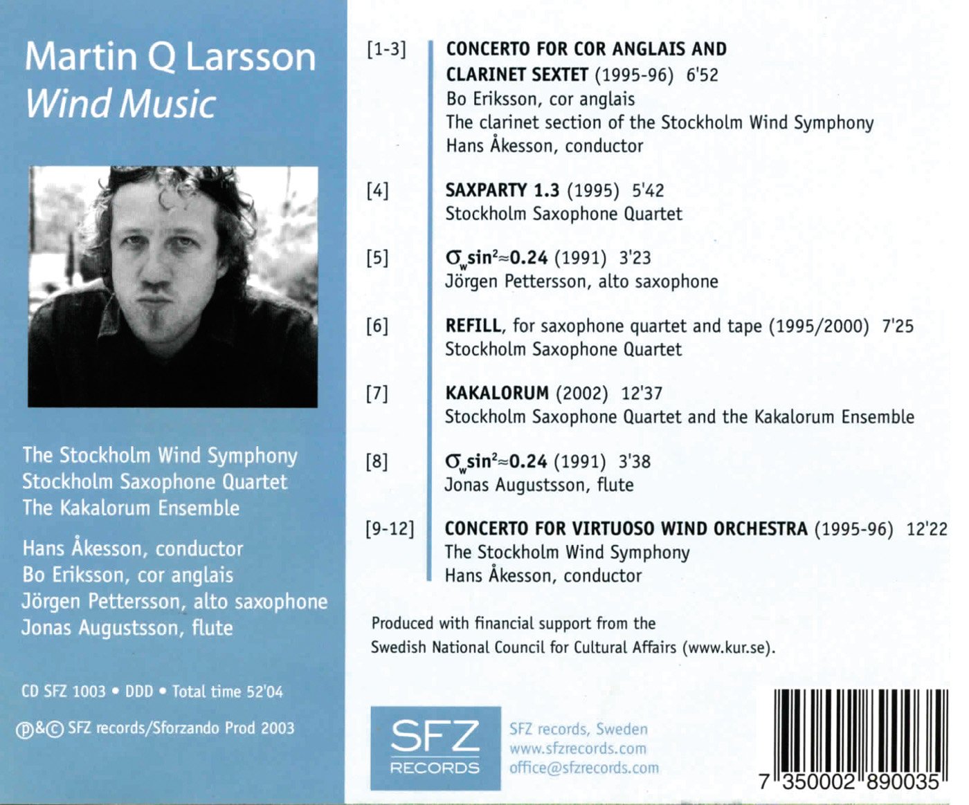 Larsson: Wind Music