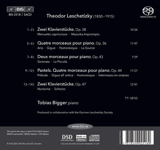 Theodor Leschetizky: Morceaux pour Piano