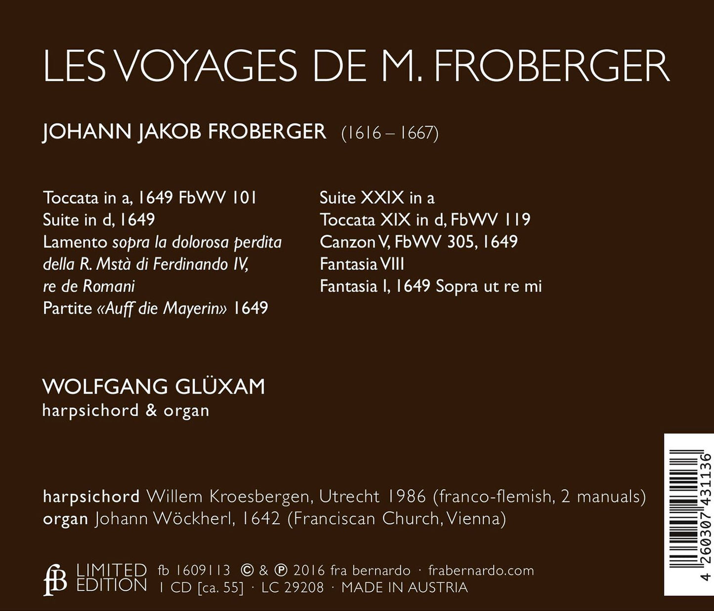 Les voyages de M. Froberger