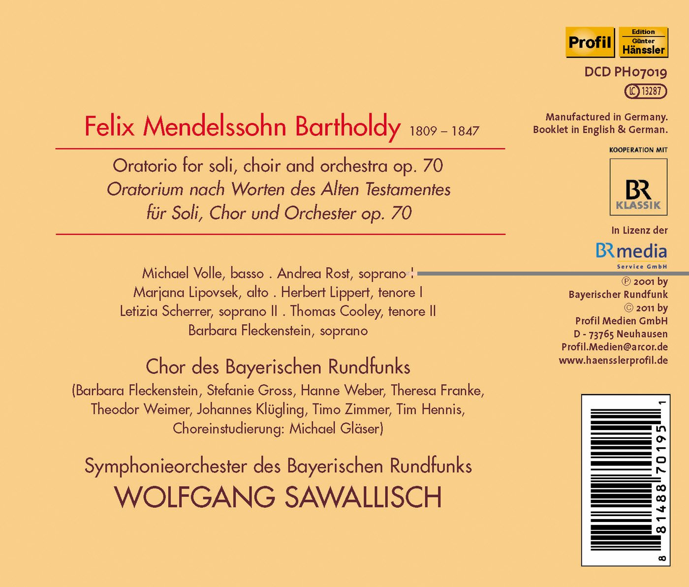 Mendelssohn: Elias