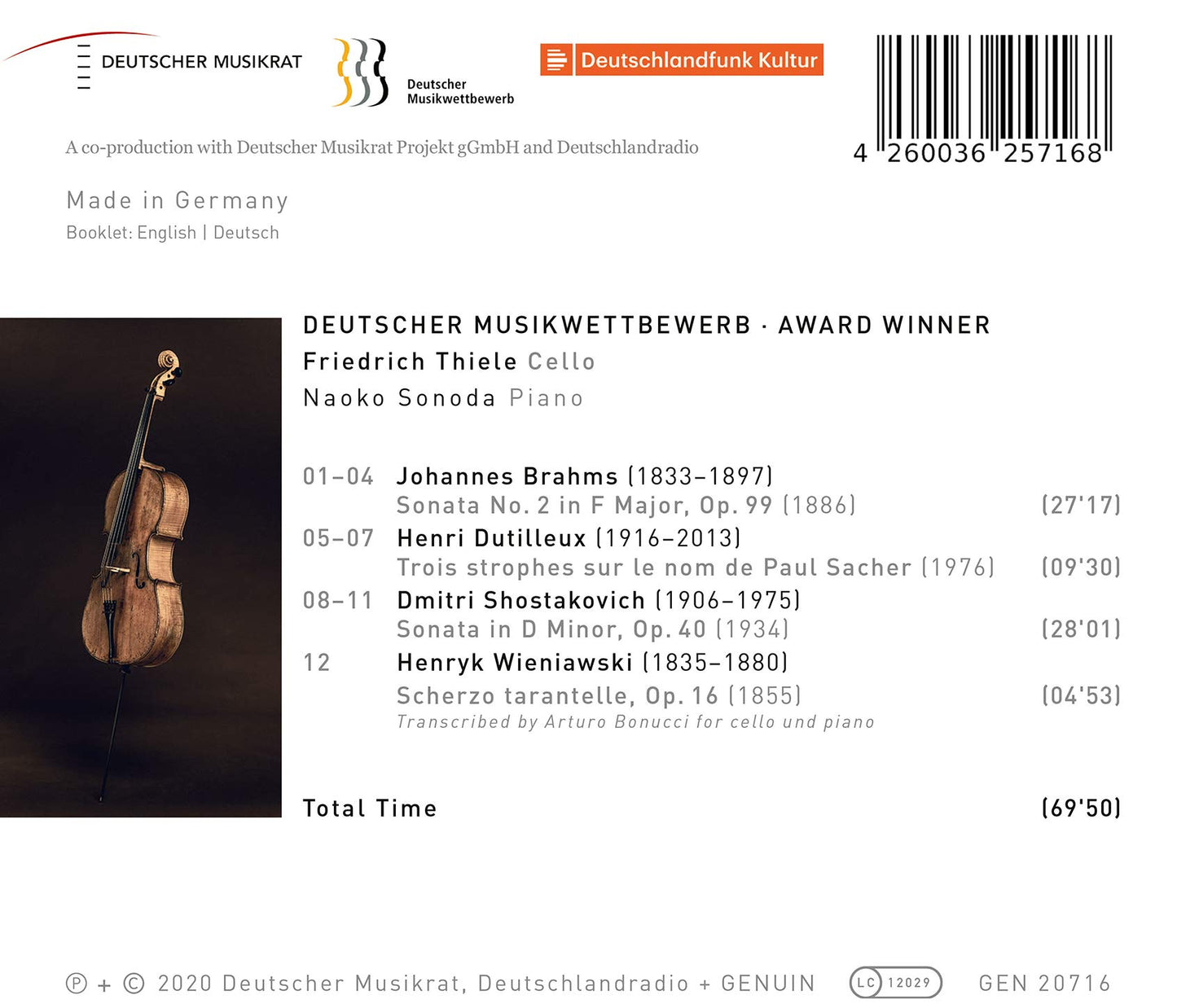 Con Moto - Works by Brahms, Dutilleux, Shostakovich and Wien