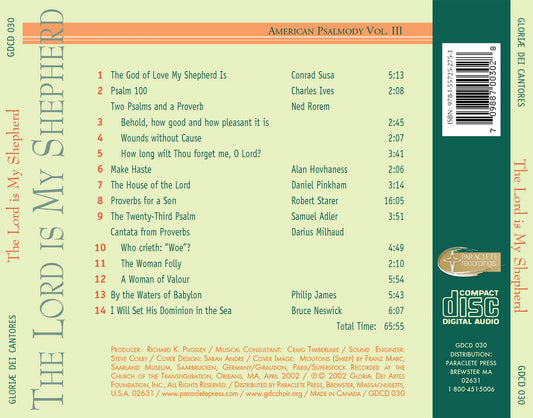 American Psalmody, Vol. 3: The Lord Is My Shepherd