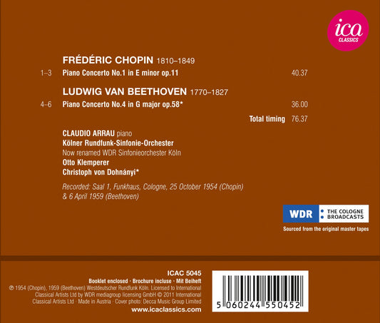 Chopin: Piano Concerto No. 1 - Beethoven: Piano Concerto No.