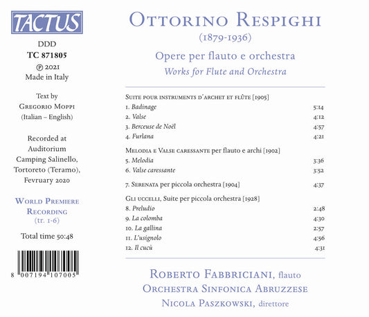 Respighi: Works for Flute and Orchestra