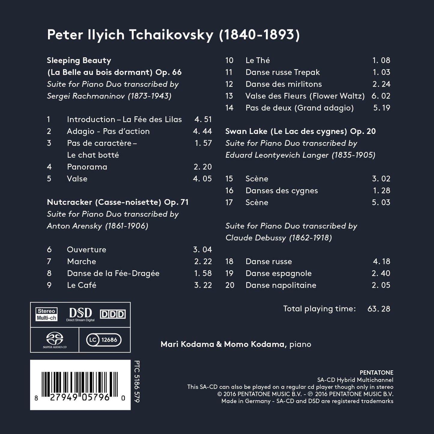 Tchaikovsky: Ballet Suites for Piano Duo