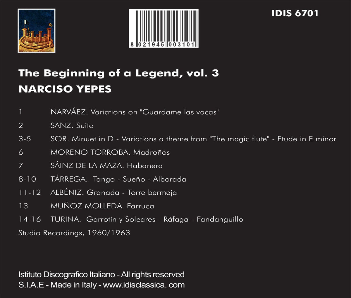 The Beginning of a Legend, Vol. 3: Narciso Yepes