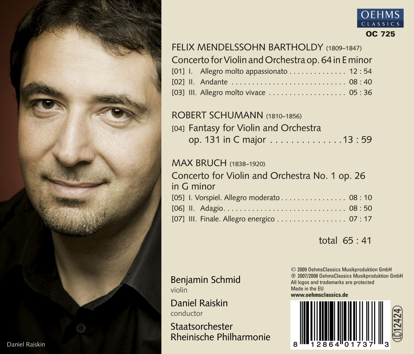 WORKS FOR VIOLIN AND ORCHESTRA