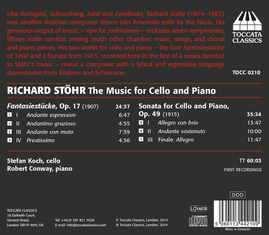 Richard Stohr: Chamber Music, Vol. 1