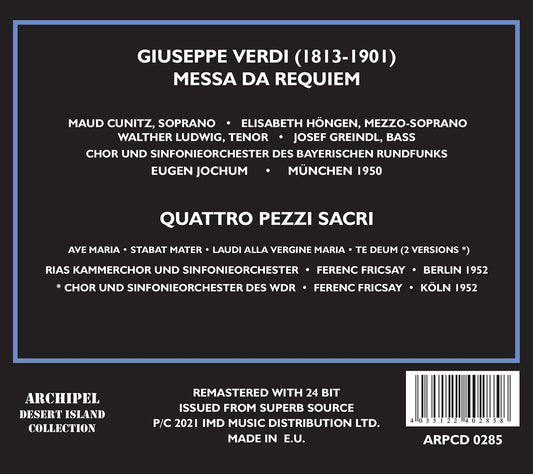 MESSA DA REQUIEM: CUNITZ-HÖNGE