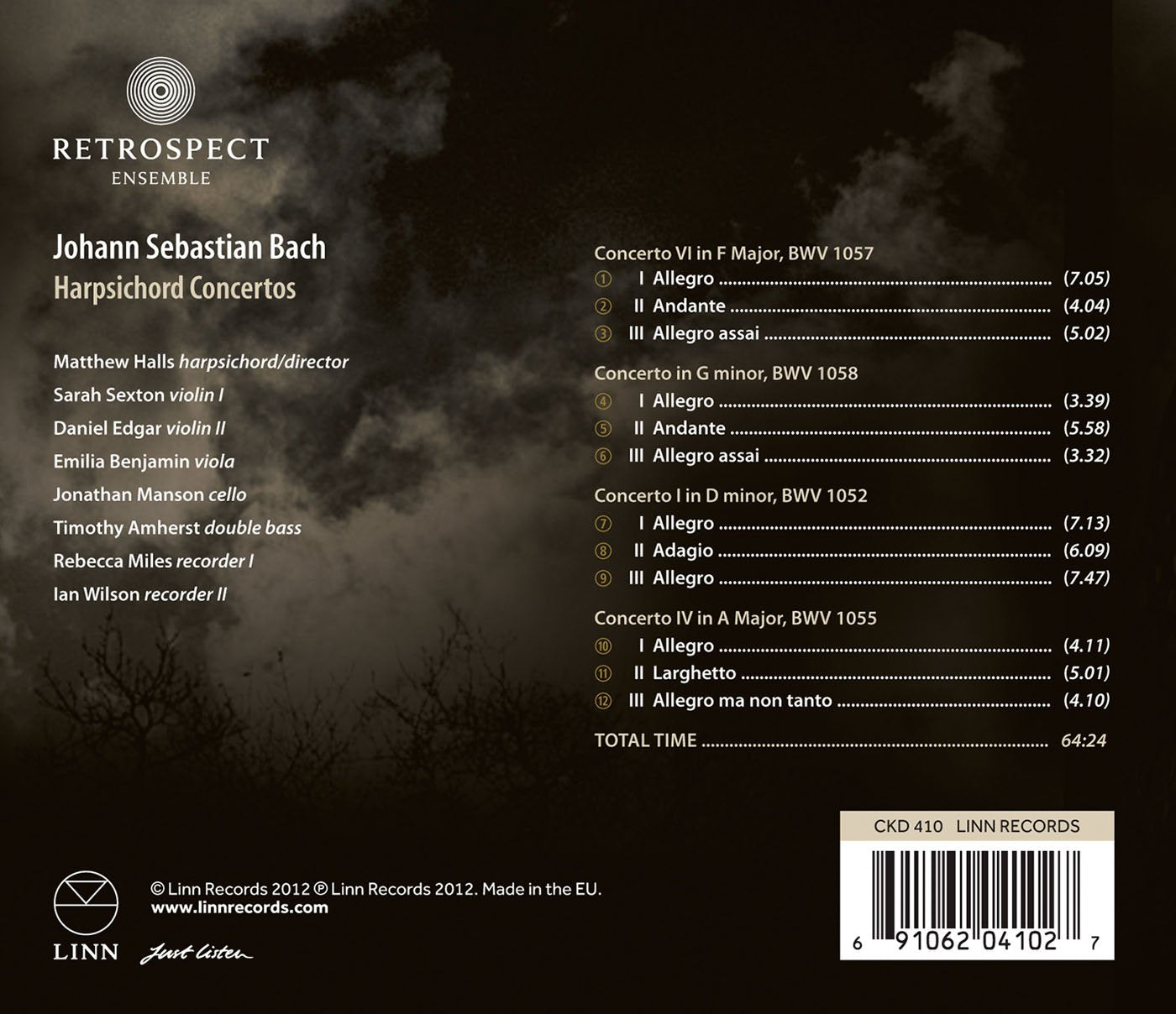 Bach: Harpsichord Concertos