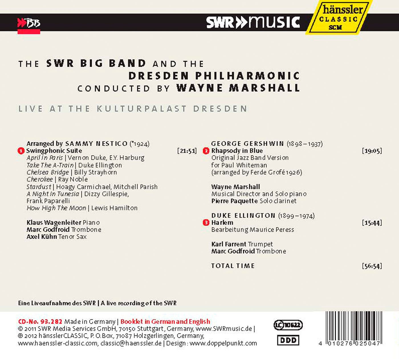 The SWR Big Band and Dresden Philharmonic conducted by Wayne
