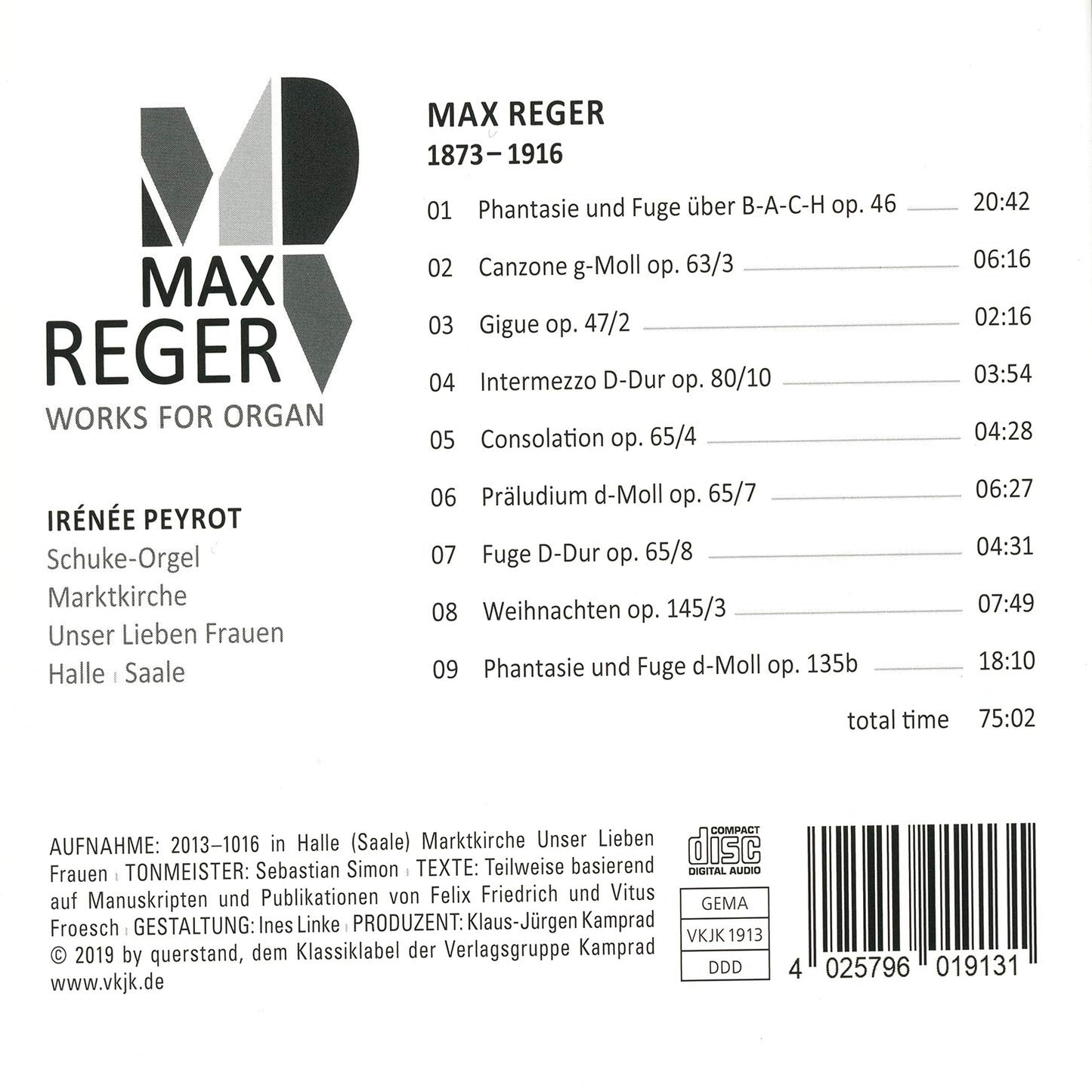 WORKS FOR ORGAN