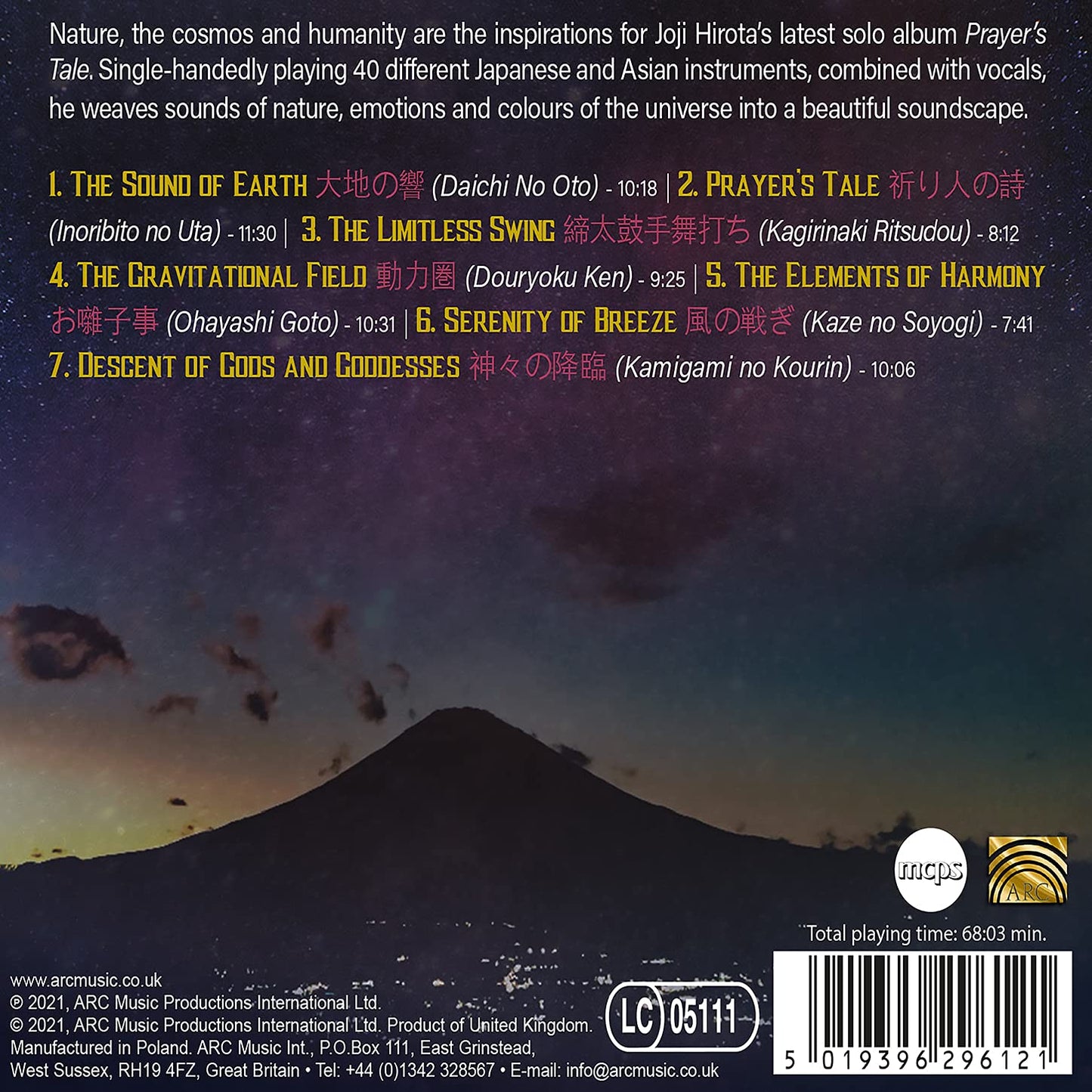 Prayer'S Tale - Taiko Drums And Asian Percussion  Joji Hirota