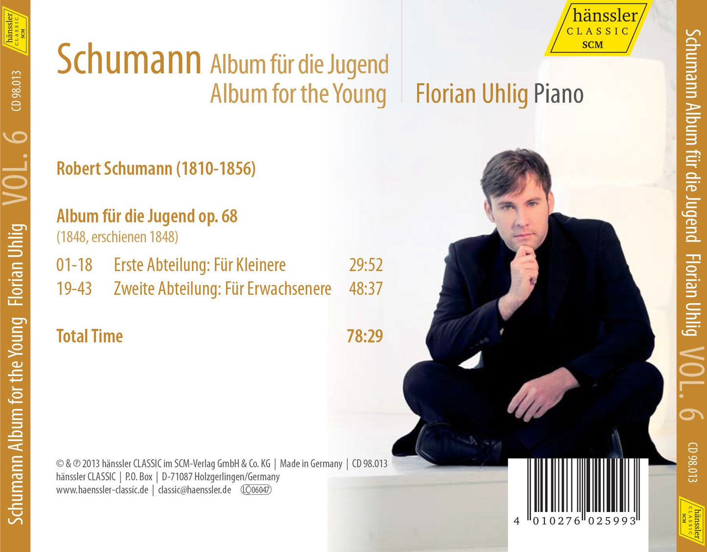 Schumann: Complete Piano Works, Vol. 6, Album für die Jugend