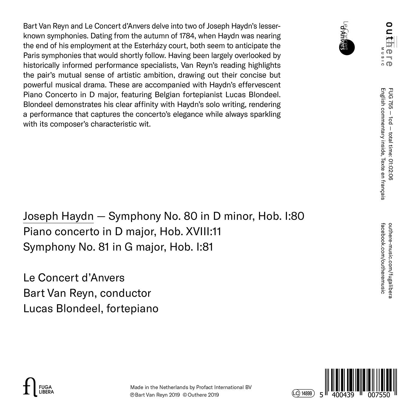 Haydn: Piano Concerto in D major, Symphonies Nos. 80 & 81
