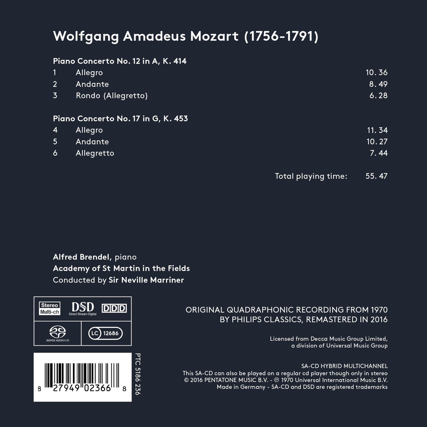 PIANO CONCERTOS NOS. 12 & 17
