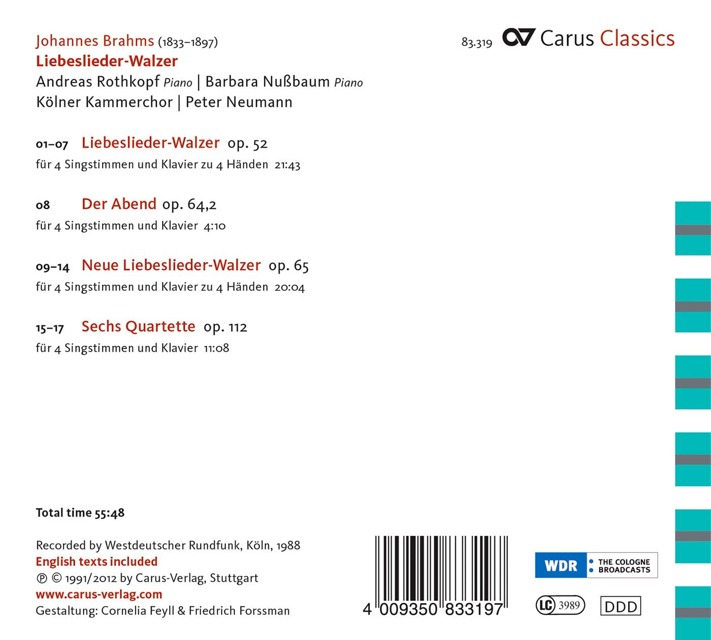 Brahms: Liebeslieder - Walzer