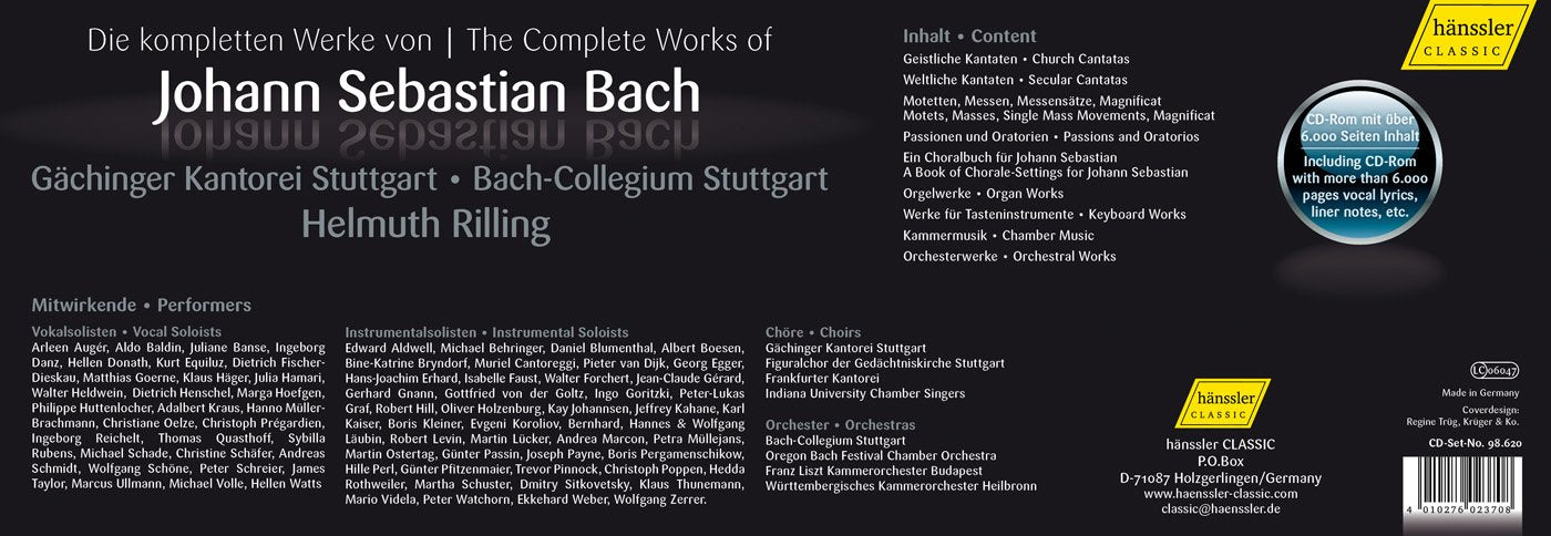 COMPLETE WORKS OF J.S. BACH (1