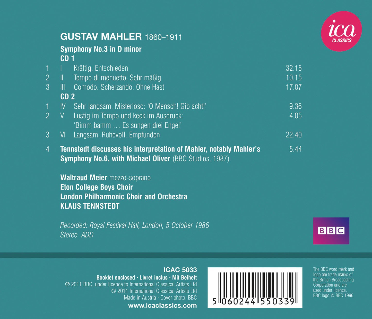 Mahler: Symphony No. 3