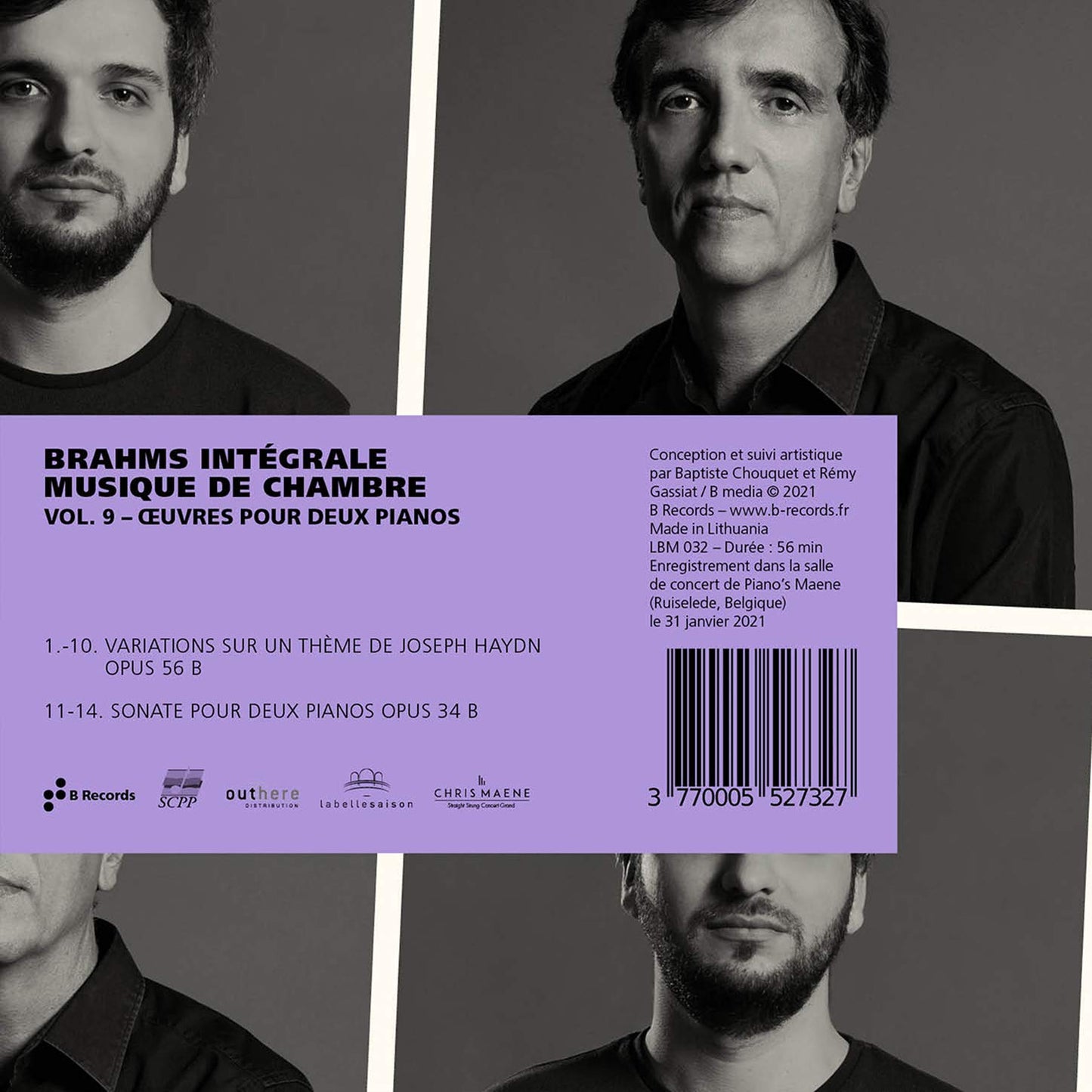 Brahms: Œuvres pour deux pianos (Intégrale musique de chambr