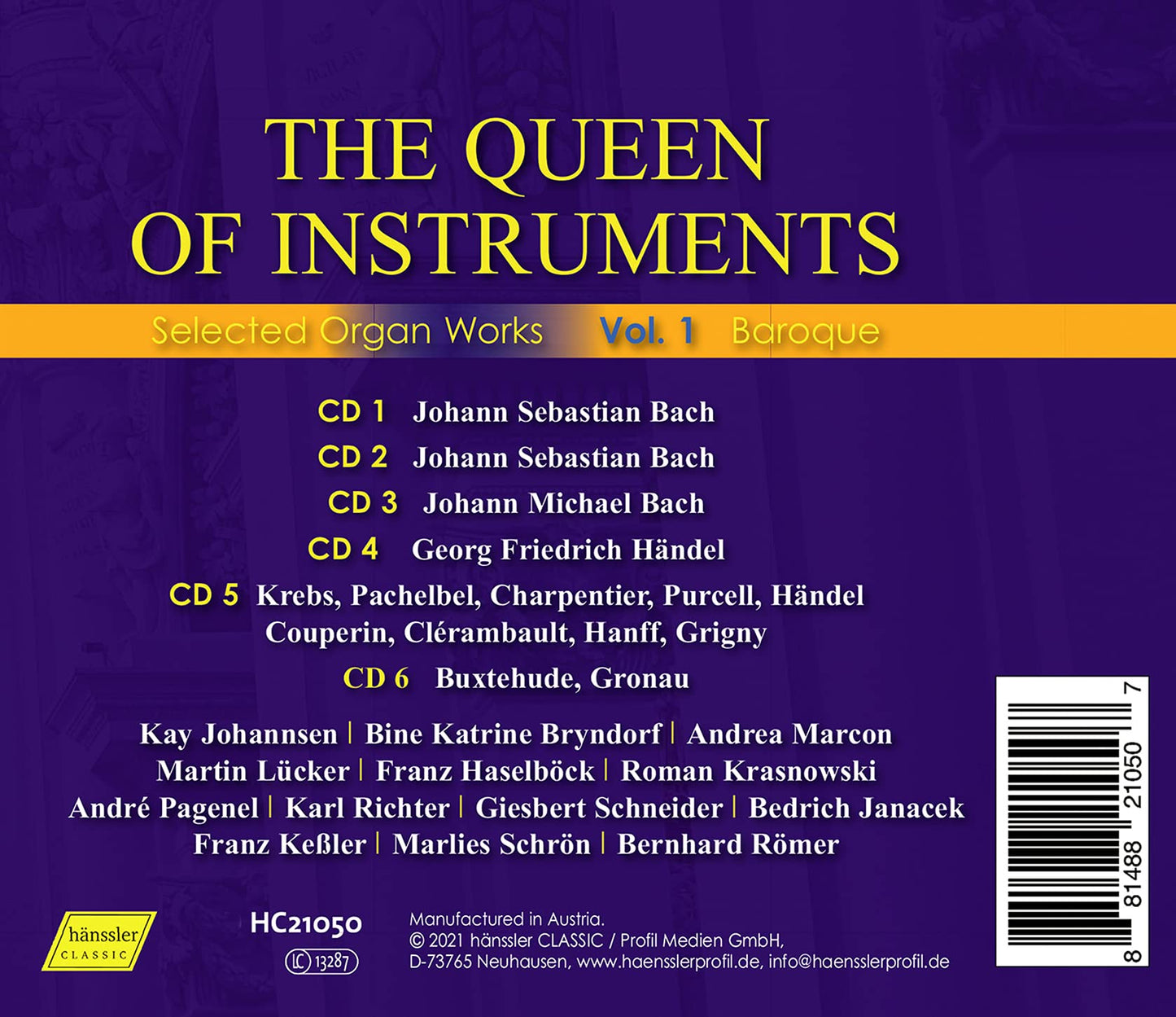 V1: SELECTED ORGAN WORKS