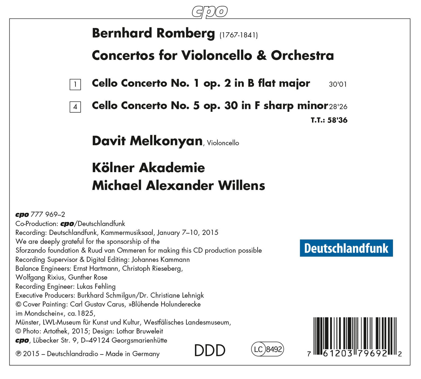 Romberg: Cello Concertos Nos. 1 & 5