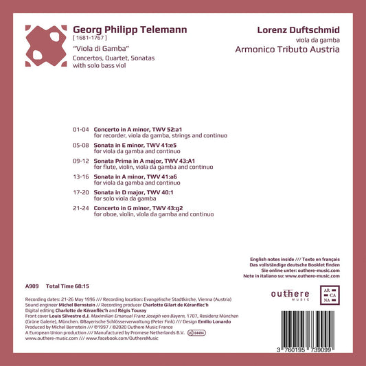 Telemann: Viola di Gamba