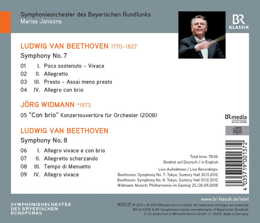 Beethoven: Symphonies Nos. 7 & 8